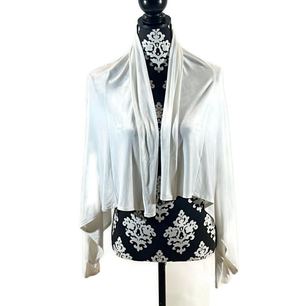 Soft Surroundings White Shrug Sweater